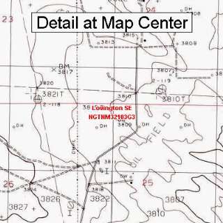 USGS Topographic Quadrangle Map   Lovington SE, New Mexico 