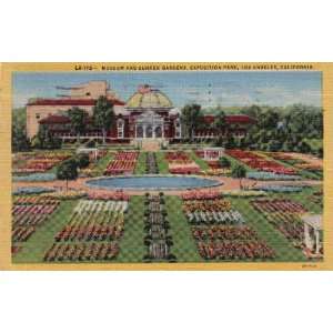   Gardens, Exposition Park, Los Angeles, California LA 175 Postcard