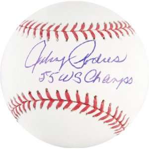  Johnny Podres Autographed Baseball  Details 55 WS MVP 