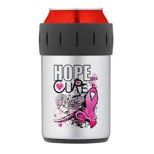  Thermos Can Cooler Koozie Cancer Hope for a Cure   Pink 