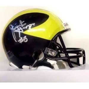Justice Hayes Michigan Wolverines Signed Mini Helmet