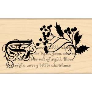  Penny Black Rubber Stamp 3X5 Merry Little Christmas 