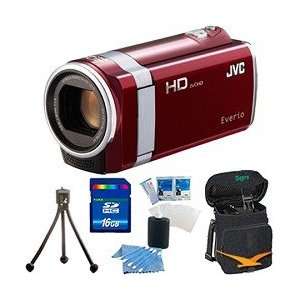  JVC GZ HM450US Full HD Memory Camcorder (Red)   16 GB 