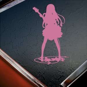  K on Mio Akiyama Anime Cartoon Music Band Pink Decal Pink 