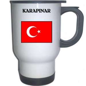  Turkey   KARAPINAR White Stainless Steel Mug Everything 