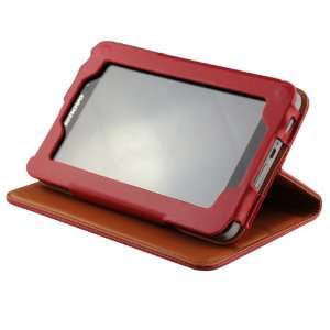   Bag Case Cover Pouch Stand for Lenovo LePad A1   Red: Electronics