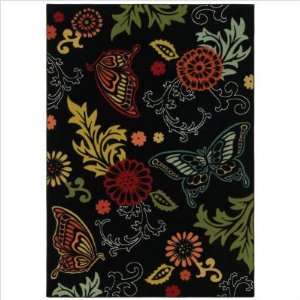  Kathy Ireland Rugs 3P 08500 Young Attitudes Butterfly 