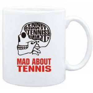  New  Mad About Tennis / Skull  Mug Sports