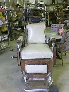 Antique 1800s Wooden Barber Chair Kochs 216  