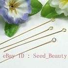 Fgp0260a 300pcs Yellow Gold Plated Eye Pins s$1
