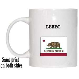  US State Flag   LEBEC, California (CA) Mug Everything 