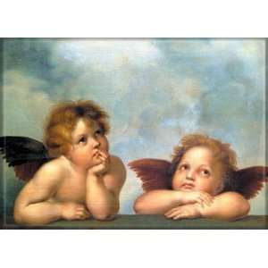  Raphael Two Angels Art Magnet 5296W: Kitchen & Dining