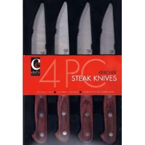  Chefs Elements by Kercher 4 Piece Stainless Steel Steak 