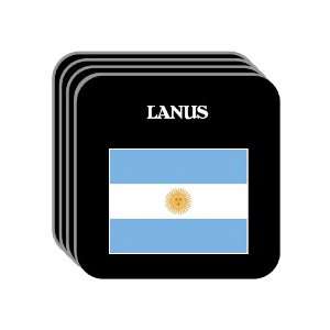  Argentina   LANUS Set of 4 Mini Mousepad Coasters 