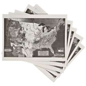 American Educational 3025 15 Piece Landform Flat Maps Set:  
