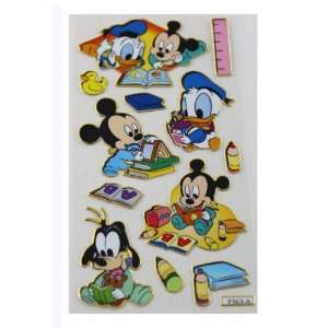  Disneys Baby Mickey, Goofy and Donald Stickers (1 Sheet 