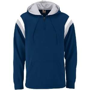  Custom Augusta Vortex Hooded Sweatshirt NAVY/ATHLETIC GREY 