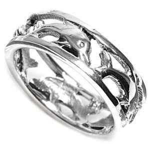  Sterling Silver Ring   Dolphin   Size 6 10 Jewelry