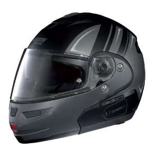  N103 Motorcycle Helmet, Motorrad Flat Black/Grey, XL 