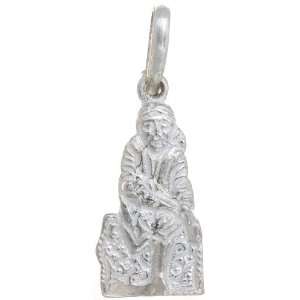  Shirdi Sai Baba Pendant   Sterling Silver 