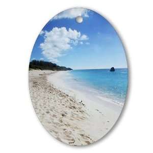  Bermuda Beach   Gift Ornament/Keepsake Oval Bermuda trip 