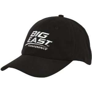  Big East Conference Black Peached Twill Structured 
