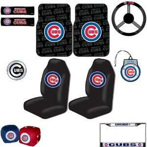   Accessories Interior/Exterior Combo Kit Gift Set   12pc   Chicago Cubs