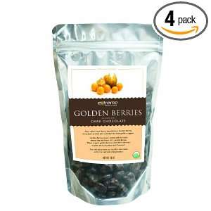 Extreme Health Usa Organic Golden Berries Covered with Dark Chocolate 
