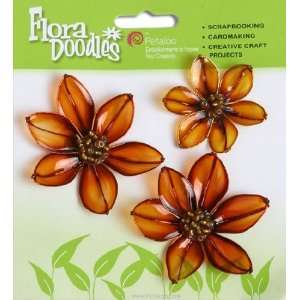  Candies Flora Doodles   Magnolias   Brown (3 pieces) by 