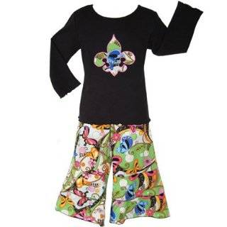    New Girls HELLO KITTY Boutique 2pc pants kids clothing: Clothing