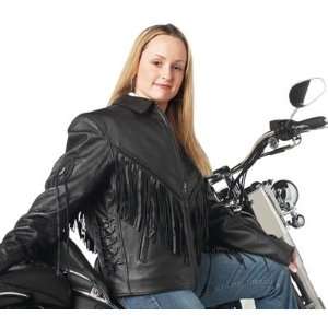  Ladies Solid Genuine Leather Motorcycle Jacket Size Xl 