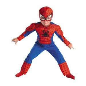  Spiderman Muscle Costume Small 4 6 Kids Halloween 2011 