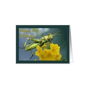  Hoppy 6th Birthday, Giant Grasshopper Card Toys & Games