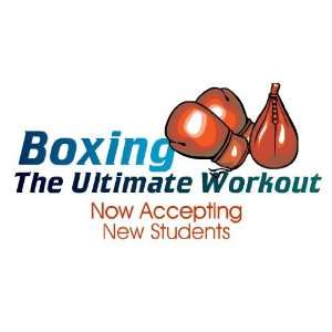    3x6 Vinyl Banner   Boxing The Ultimate Workout 