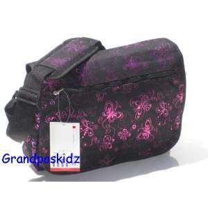   Bag Dragonflies Butterflies & Hearts (Pink & Black): Office Products