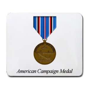  American Campaign Medal Mouse Pad