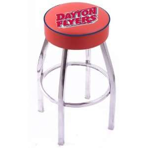  University of Dayton Steel Stool with 4 Logo Seat and 