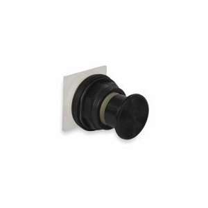   9001SKR24B Push Button,30mm,Black,Plastic,Mushroom