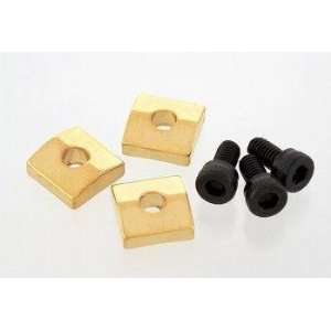  3 Nut Blocks for Floyd Rose/Schaller Locking Nuts Gold 