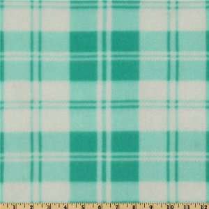  Fleece Plaid Sky Blue/White Fabric By The Yard Arts, Crafts & Sewing