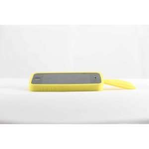   4S Yellow Bunny silicon Cover with ears and fluffy tail Electronics