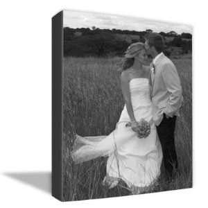  Personalized Wedding Photo To Canvas Art Black And White 