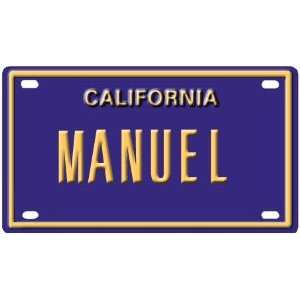  Manuel Mini Personalized California License Plate 