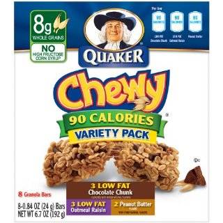 Quaker Peanut Butter Chocolate Chip Chewy Granola Bars Reduced Sugar 