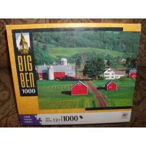 Tunbridge Farm Vermont USA 1000 Piece Puzzle Big Ben By Milton Bradley 