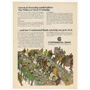   MSE Midwest Stock Exchange Continental Bank Print Ad: Home & Kitchen