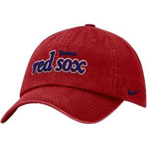 Nike Boston Red Sox Red Dug Out Adjustable Hat:  Sports 
