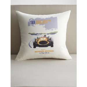  race car circuit   18 x 18 pillow cover + insert: Home 