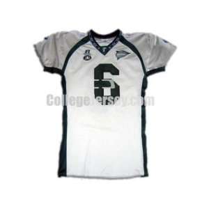  White No. 6 Game Used Tulane Russell Football Jersey 