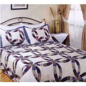    Double Wedding Ring Quilt   Pillow Sham (Pair): Home & Kitchen